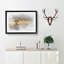 Flying Birds over a Lone Tree in Abstract - Framed Print-55728111-55728112