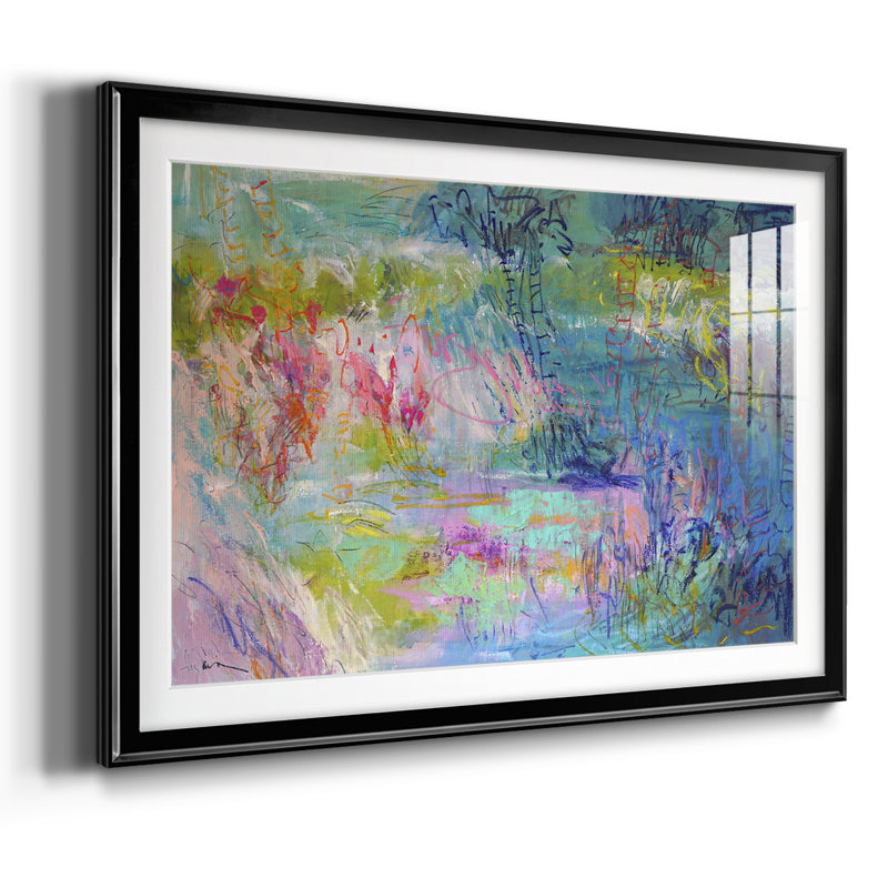 Flottant sur un rêve - Tableau encadré sous verre acrylique, grand format, idéal pour le salon, Noir