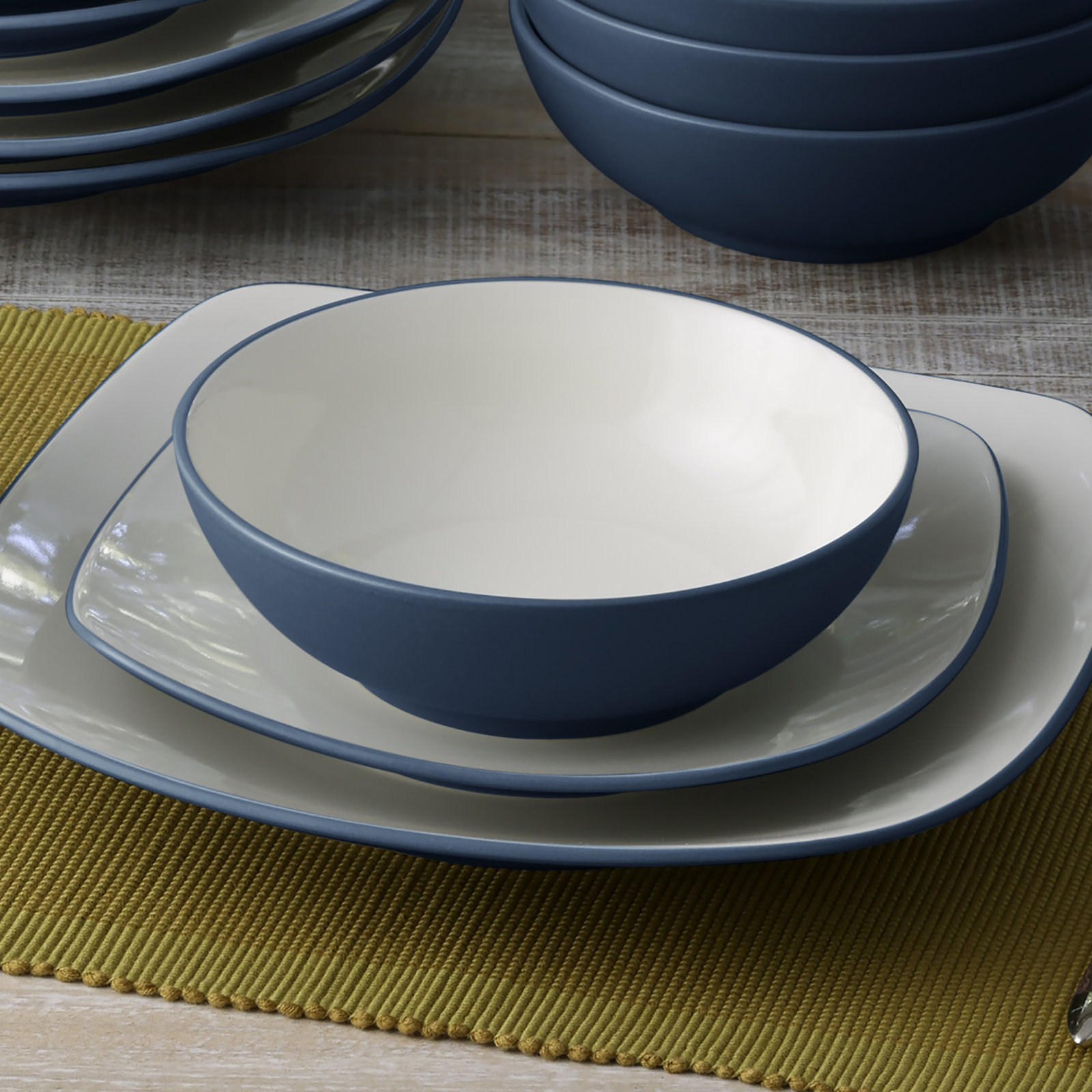 Colorwave Stoneware Cereal Bowl, Blue