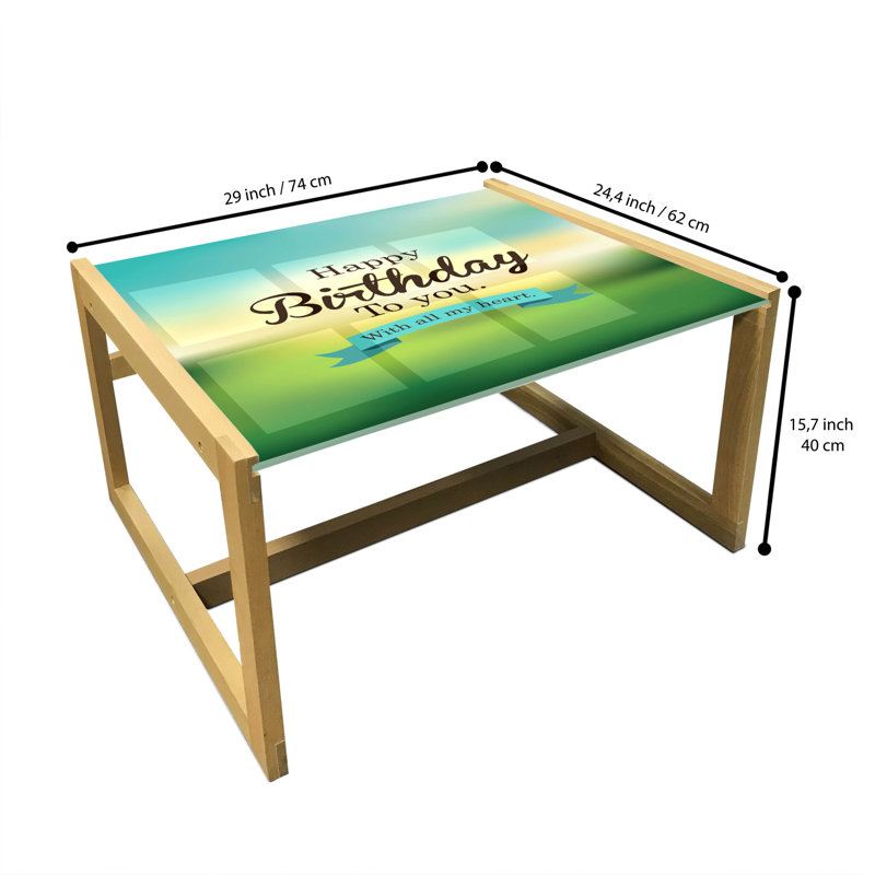 Trestle Coffee Table, 40cm H x 74cm W x 62cm D