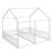 Metal House Platform Bed with Open Concept Design-128993120