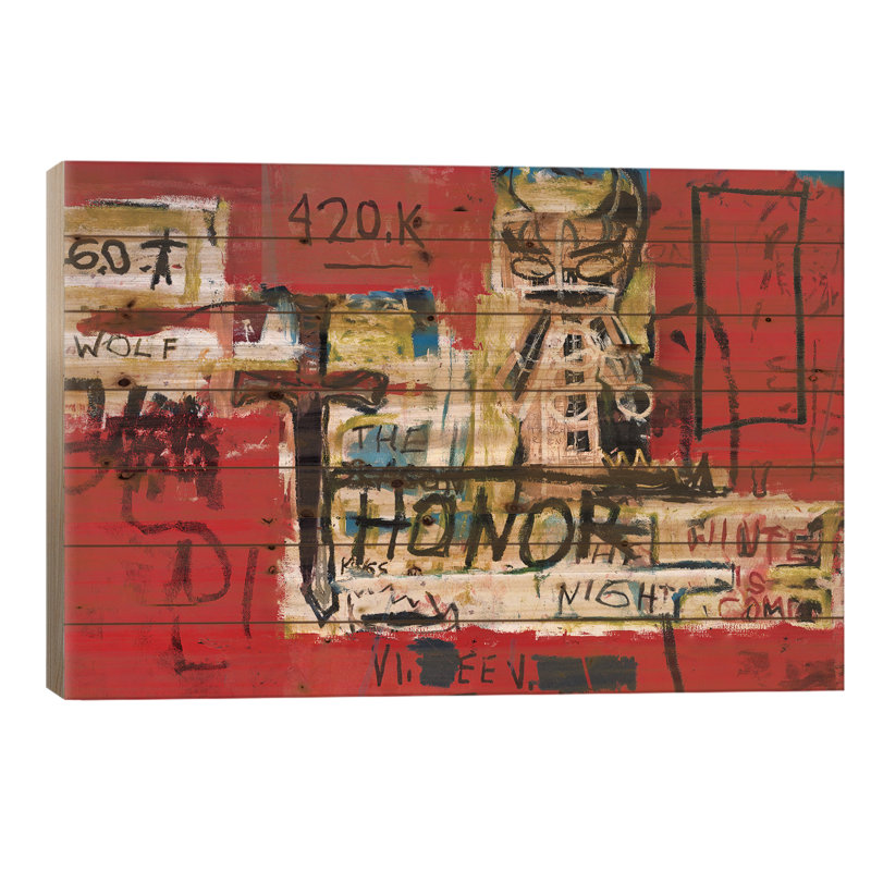 «Honor» par Pinkpankpunk - impression sur bois sans cadre, H 18 po x l 26 po x P 1,5 po