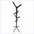 Coat Racks, Modern Industrial Free Standing 4-Tier 8 Hooks 70"H Entryway Hall Tree | Black | Metal