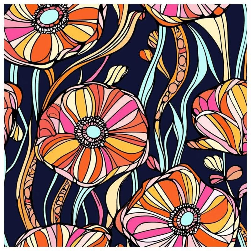 Couvre-lit matelassé à motif floral coloré toutes tailles, Grand lit