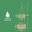 Natural Elements 2-Tier Natural Seagrass Hanging Storage