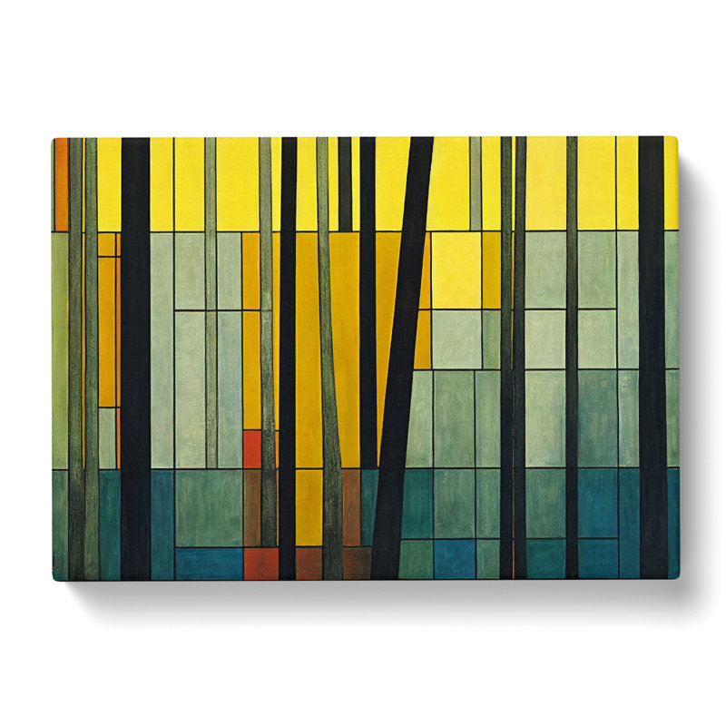Revered Abstract Forest - Wrapped Canvas, 50cm H x 76cm W x 3cm D