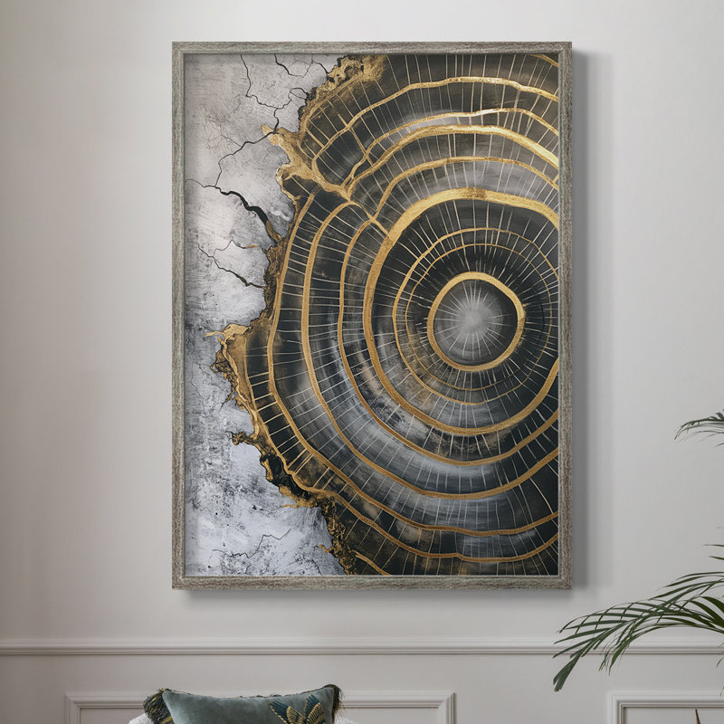 ABSTRACT Series CCLxxIV, reproduction encadrée - bois massif, H 11 po x l 9 po