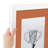 White Wood Matte Picture Frame with Mat-70819456