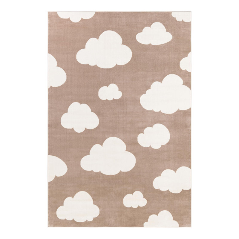 Unique Loom Clouds Whimsy Kids Rug, Rectangle 6'1" x 9'