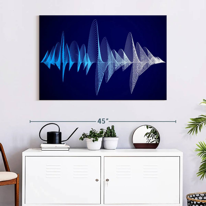Abarca Equalizer Sound Waves, 8" H x 12" W
