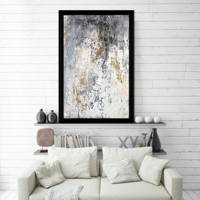 «Rainy Day», reproduction de peinture à l'acrylique encadrée
