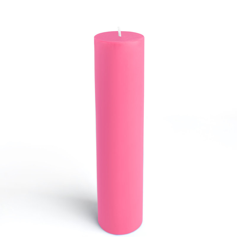 Bougie flottante non parfumée, Rose vif, 8, 2 po x 9 po