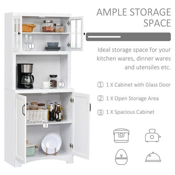 Red Barrel Studio® Deaton 70'' Kitchen Pantry & Reviews | Wayfair