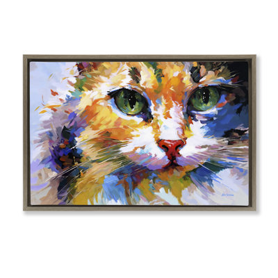 Toile flottante Manx Cat Gaze par Leon Devenice