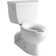 Barrington™ Two-Piece Elongated 1.0 GPF Toilet with Pressure Lite® Flushing Technology, Left-Hand Trip Lever and White Finish, Less Seat