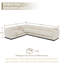Grand canapé modulaire en L en chenille de 6 pièces avec base en bois Myrhn-790302863