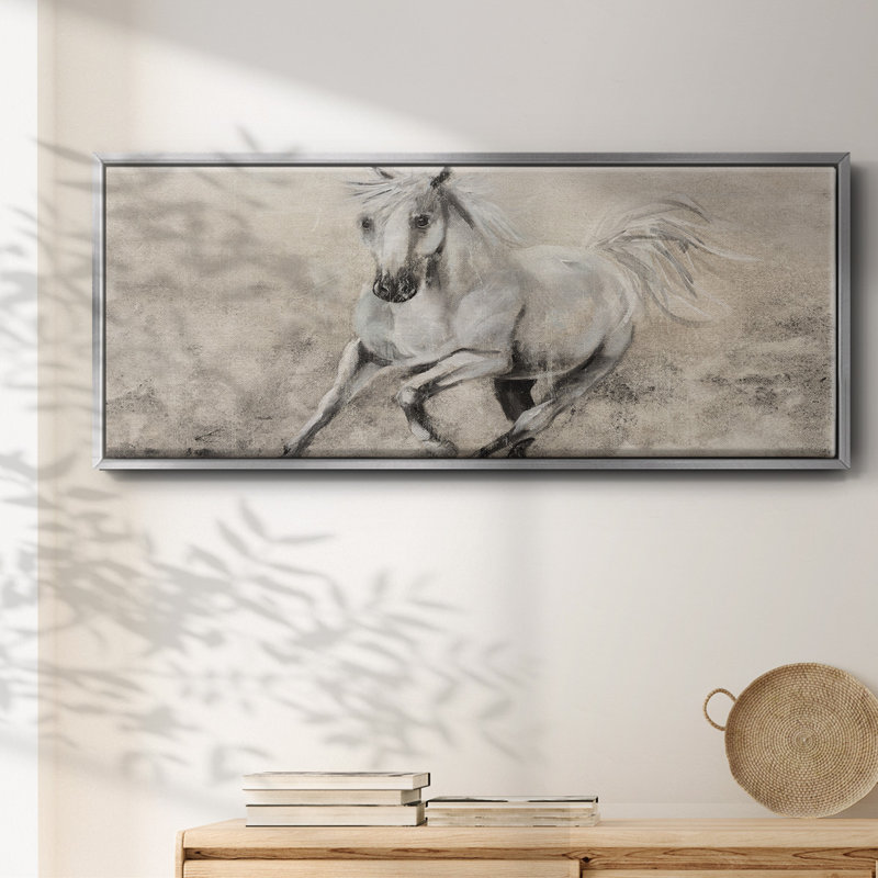 Majestic Stallion II - toile encadrée, H 12 po x l 30 po
