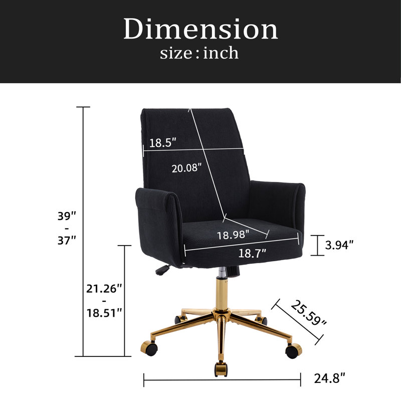 La chaise de bureau relevable à dossier moyen, en tissu rayé et ergonomique, est un excellent choix pour travailler, étudier ou se détendre. La conception à dossier moyen offre une meilleure expérience d'assise