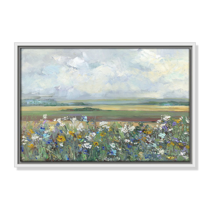 «Swampscott Far Afield Print» par Sally Swatland, H 13,5 po x l 19,5 po, Blanc