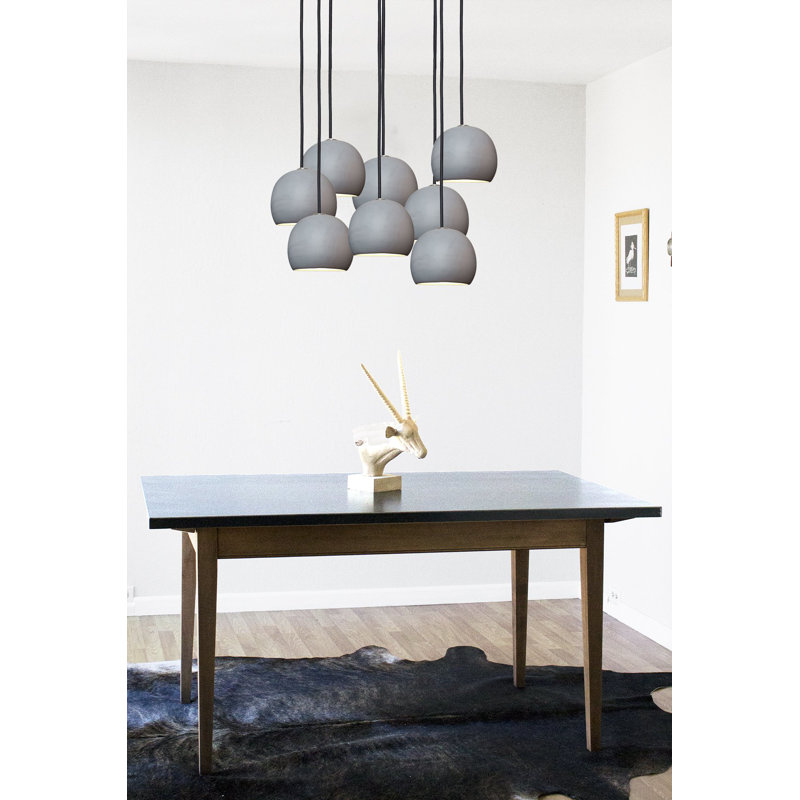 Clay 8 - Light Chandelier, 48" H x 18" W x 18" D