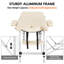 213cm Rectangular Adjustable Folding Table-582123209