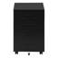Classeur, mobile roulant, tiroirs de rangement, support d'imprimante, bureau, travail, stratifié noir, contemporain, moderne, armoire-1867882125