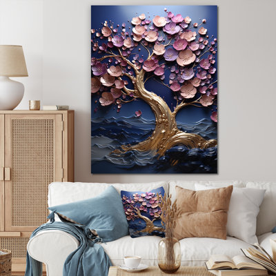 Orchidée arbre jardin de branches I - art mural arbre