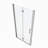 1 3/8" Adjustment,Universal Pivot Shower Door, With 1/4" Tempered Glass Finish-121415751