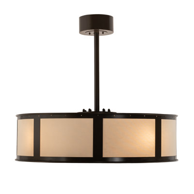 Luminaire suspendu tambour 4 lumières