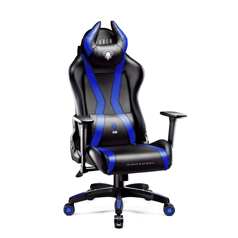 Executive Chair, Black, Black/Blue