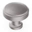 Poignée champignon Piper Collection - bouton d'armoire de 1-1 / 4 po de diamètre en nickel satiné - quincaillerie moderne de style Mid-Century pour tiroirs et armoires-90855638