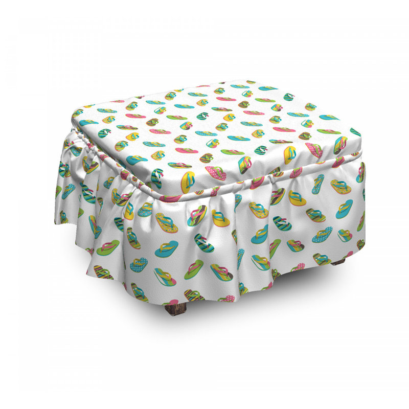 Housse pour repose-pieds thong sandale talon