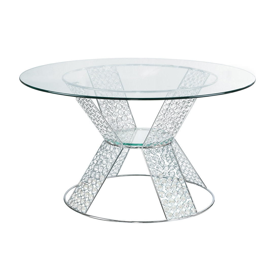 Glass Top Coffee Table Everly Quinn