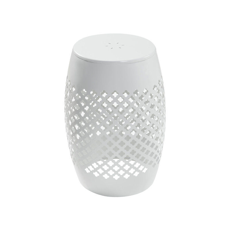 Table d'appoint de table d'appoint en fer imperméable idéale pour l'extérieur, le patio, le jardin, le salon moderne