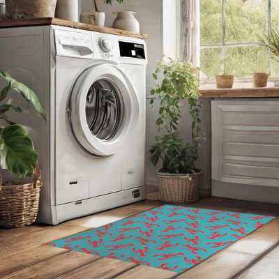 Lobster Decorative Lightweight Non-Slip Laundry Mat
