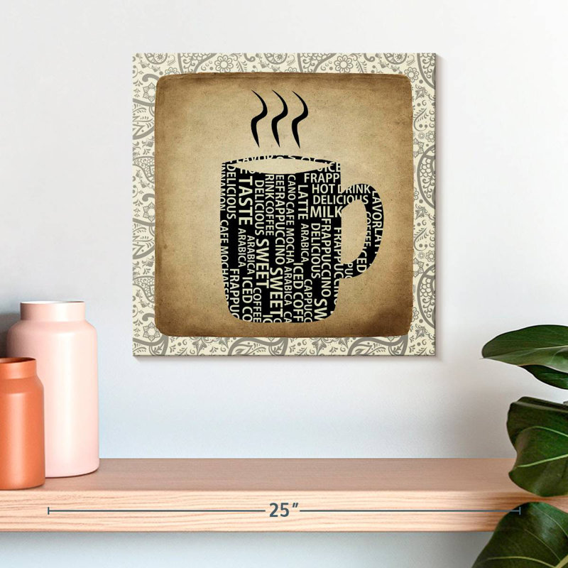 Tergel Coffee Paisley II, 16" H x 16" W
