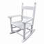 Chaise berçante intérieure / extérieure en bois de peuplier massif l 18,9 po x P 14,17 po x H 22,44 po Juniper