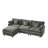 Cloudform 101.9-Inch L-Shaped Sectional Sofa With Modular Design And Cashmere Fabric-122070583