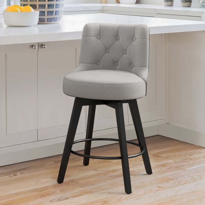 Tabouret de comptoir pivotant 26,7 po Arleine, Gris