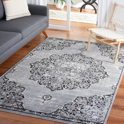Tapis oriental gris / noir Sandstrom