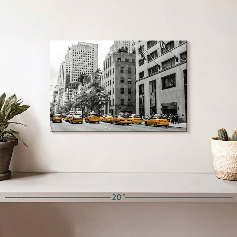 Mehar NYC Cabs Pop, 8" H x 12" W