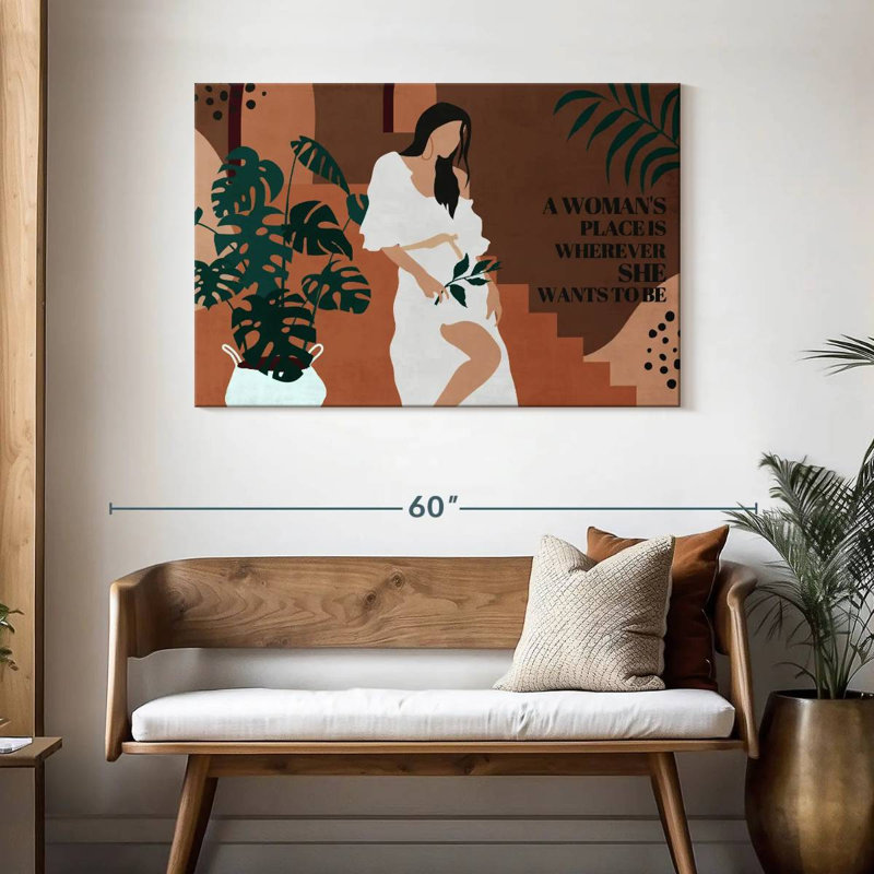 Une place de femme II, H 30 po x l 45 po
