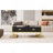 Modern  Rectangular Coffee Table With 4 Drawers And Gold Base In 47.3"-1249372279