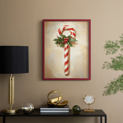 «Christmas Holiday Art», série 2, reproduction encadrée en bois massif