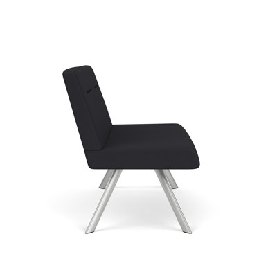 Willow Lounge Reception Loveseat Steel Legs