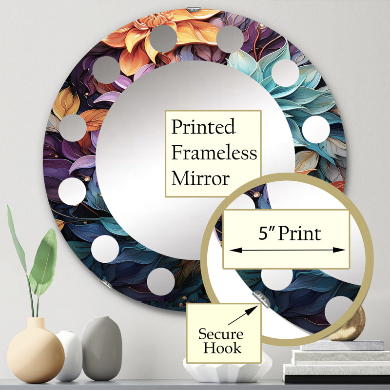 Miroir mural Haymeadow, 24 po x 24 po