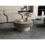 Table basse ronde avec rangement caché et motif cannelé gris-133774152-133774192