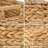 Set Of 6 Natural Water Hyacinth Woven Storage Baskets 12.6” X 8” X 7”, Rectangular Wicker Basket With Built-In Handles, Medium (Natural - Set Of 6)