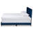 Exmore Upholstered Sleigh, Queen Bed, Blue Velvet, 64.20'' W X 83.30'' L X 47.00'' H-754631046-754604487
