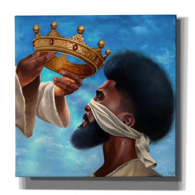 «Crown Me Lord Man» par Salaam Muhammad, art mural sur toile